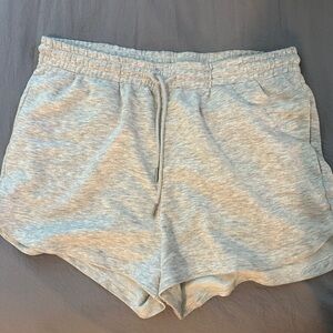 Adorable grey sweat-shorts!